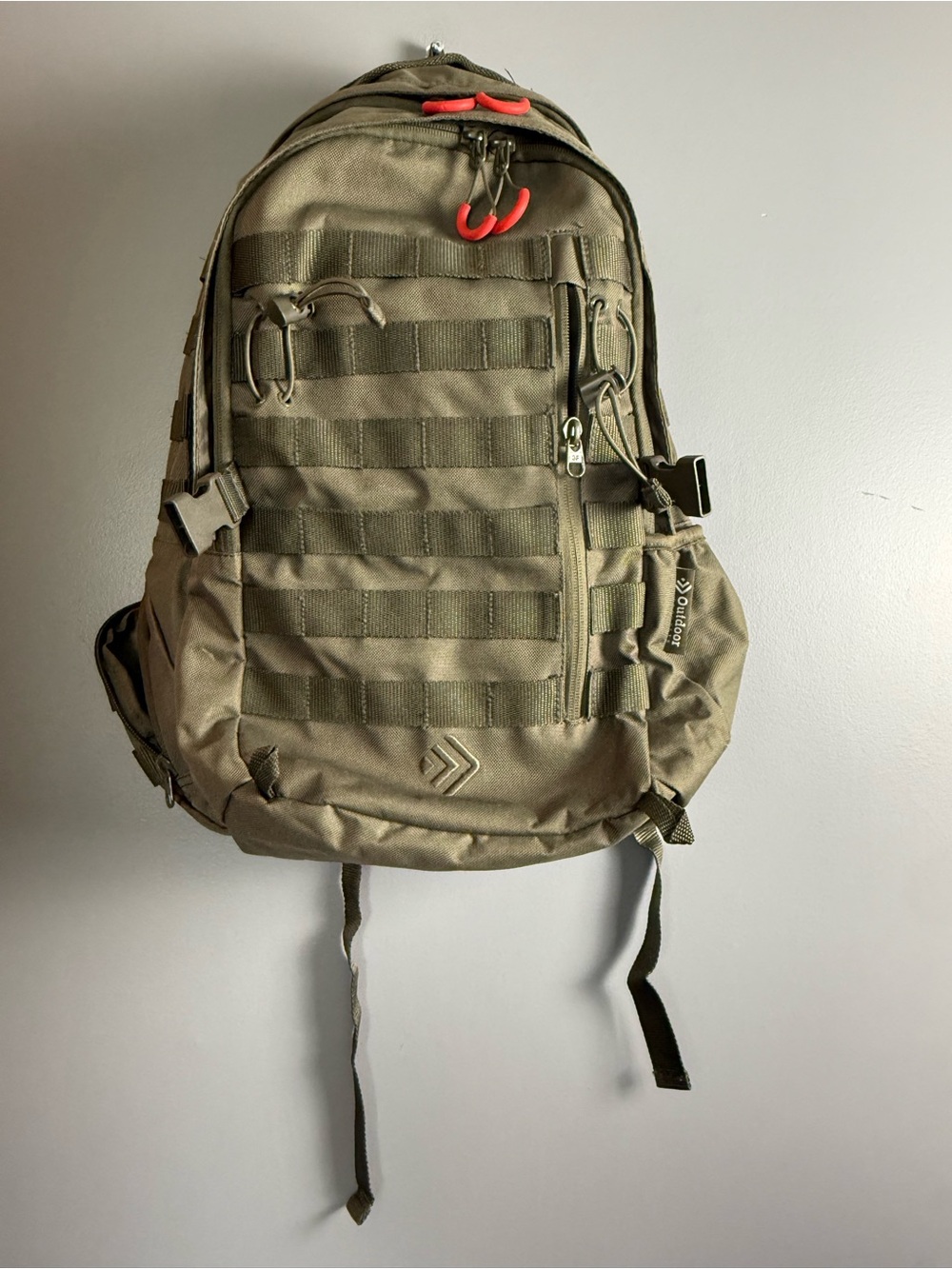 Outdoor Products Khaki Green M.O.L.L.E.  19.75" Kennebec Backpack